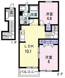 サンタ・フェＢの物件間取画像